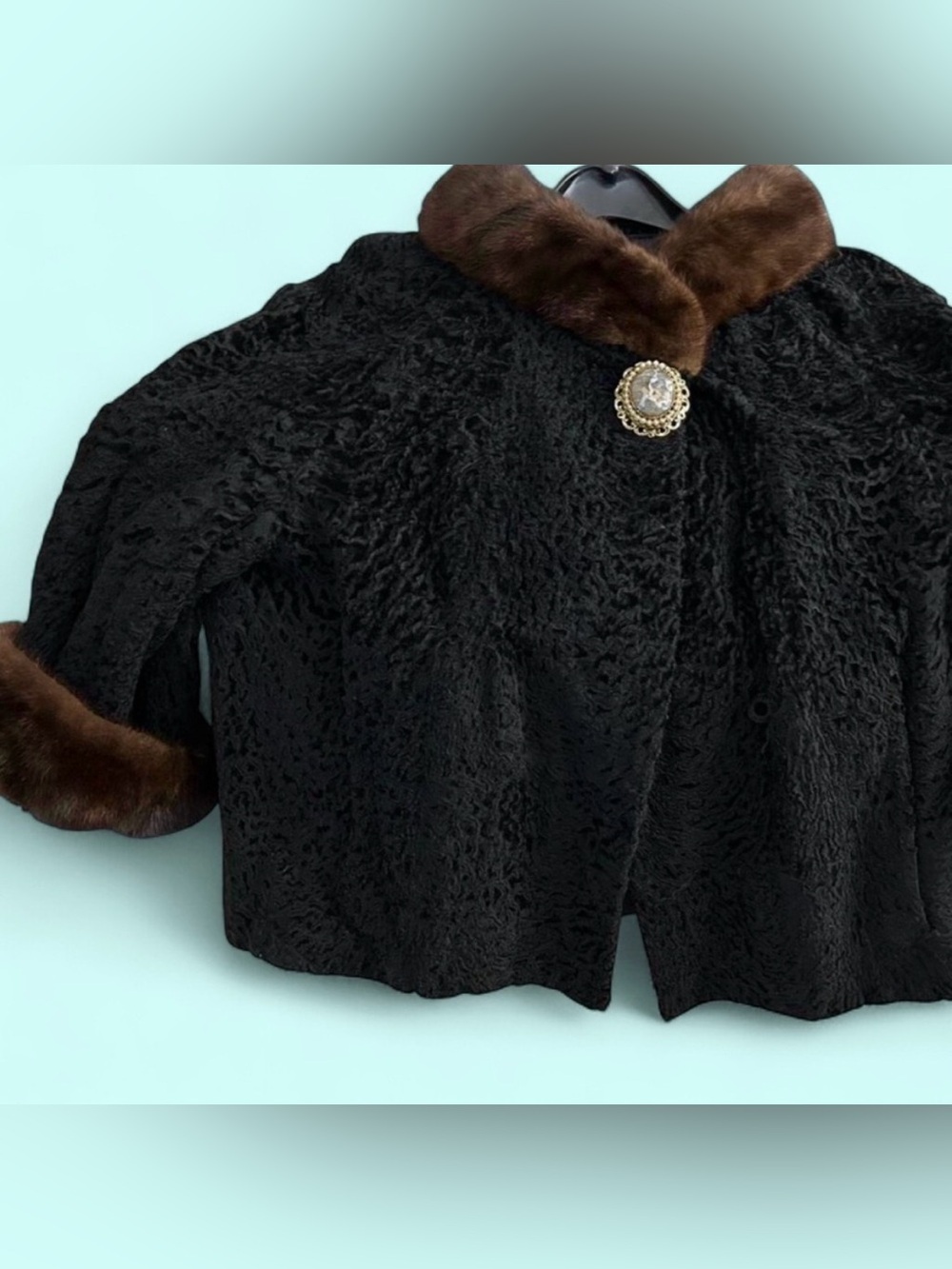 Darling Vtg 60’s Jackie O. Fur Swing Jacket (EUC) - Picture 2 of 15